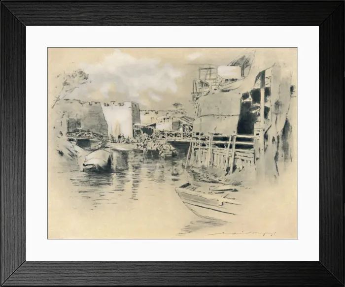 Framed Print : Canton, 1903. Artist: Mortimer L Menpes Framed Print : Canton, 1903. Artist: Mortimer L Menpes