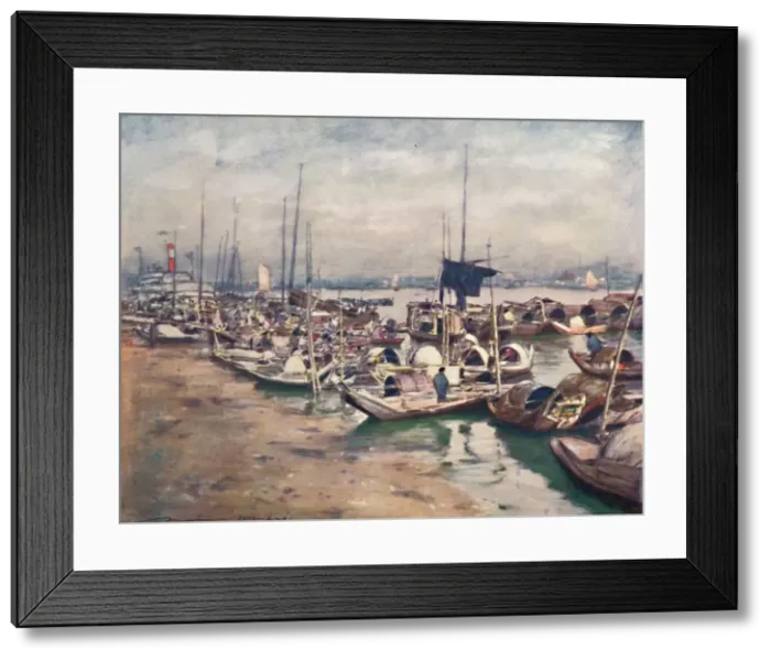 Framed Print : A River Scene, 1903. Artist: Mortimer L Menpes Framed Print : A River Scene, 1903. Artist: Mortimer L Menpes