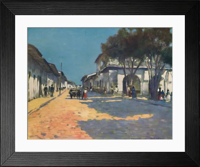 Framed Print : Mexico City, 1903. Artist: Mortimer L Menpes Framed Print : Mexico City, 1903. Artist: Mortimer L Menpes