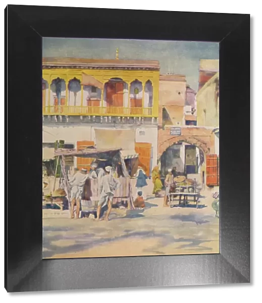 A Bazaar, Delhi, 1905. Artist: Mortimer Luddington Menpes