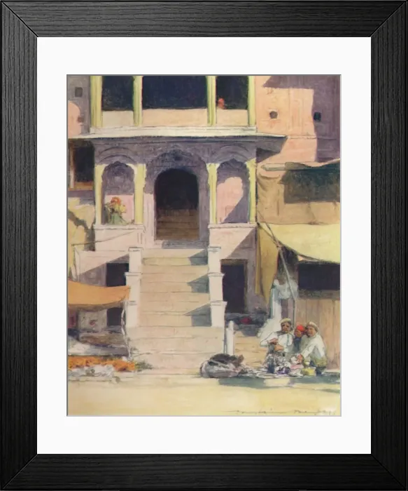 Framed Print : At the Steps of a Palace, 1905. Artist: Mortimer Luddington Menpes