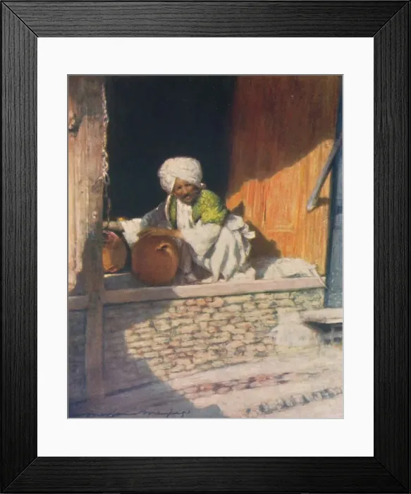 Framed Print : A Potter, 1905. Artist: Mortimer Luddington Menpes Framed Print : A Potter, 1905. Artist: Mortimer Luddington Menpes