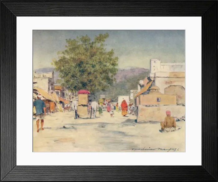 Framed Print : In the City of Jeypore, 1905. Artist: Mortimer Luddington Menpes Framed Print : In the City of Jeypore, 1905. Artist: Mortimer Luddington Menpes