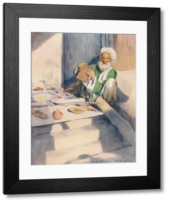 Framed Print : The Bookworm, 1905. Artist: Mortimer Luddington Menpes Framed Print : The Bookworm, 1905. Artist: Mortimer Luddington Menpes