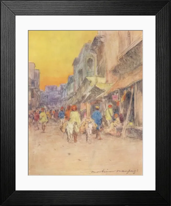 Framed Print : A Quiet Street, 1905. Artist: Mortimer Luddington Menpes Framed Print : A Quiet Street, 1905. Artist: Mortimer Luddington Menpes