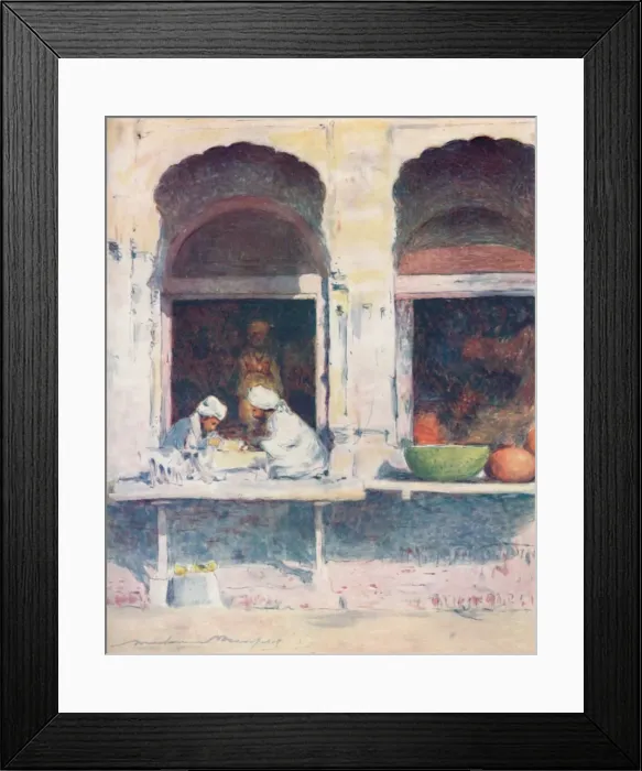 Framed Print : Workers in Silver and Gold, 1905. Artist: Mortimer Luddington Menpes Framed Print : Workers in Silver and Gold, 1905. Artist: Mortimer Luddington Menpes