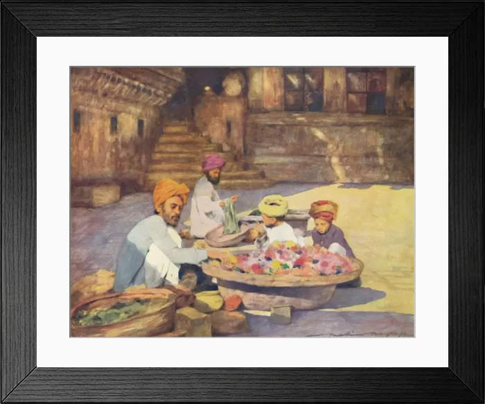 Framed Print : At the Door of the Temple, 1905. Artist: Mortimer Luddington Menpes Framed Print : At the Door of the Temple, 1905. Artist: Mortimer Luddington Menpes