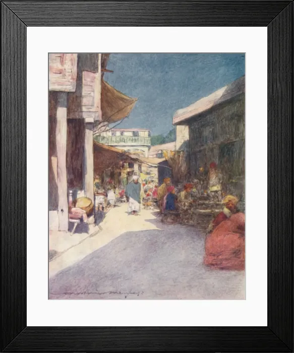 Framed Print : A Narrow Street, 1905. Artist: Mortimer Luddington Menpes Framed Print : A Narrow Street, 1905. Artist: Mortimer Luddington Menpes