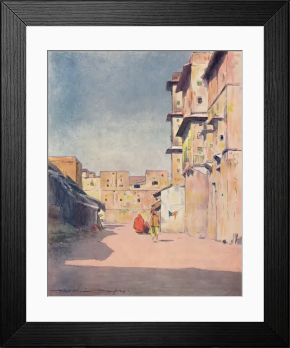 Framed Print : A Street in Jeypore, 1905. Artist: Mortimer Luddington Menpes Framed Print : A Street in Jeypore, 1905. Artist: Mortimer Luddington Menpes