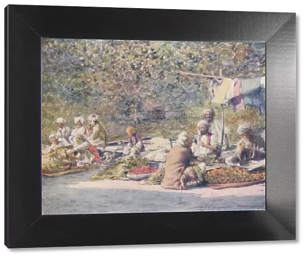 A Vegetable Market, Peshawur, 1905. Artist: Mortimer Luddington Menpes