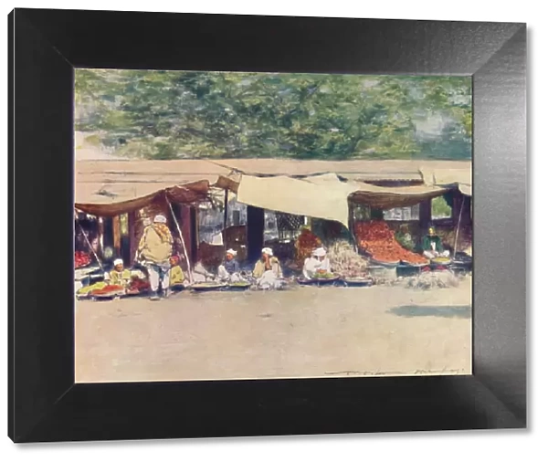 Market Day in Peshawur, 1905. Artist: Mortimer Luddington Menpes