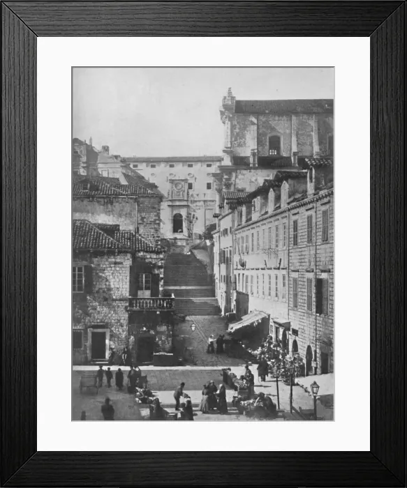 Framed Print : The Jesuits Church and the Military Hospital, Ragusa, 1913 Framed Print : The Jesuits Church and the Military Hospital, Ragusa, 1913