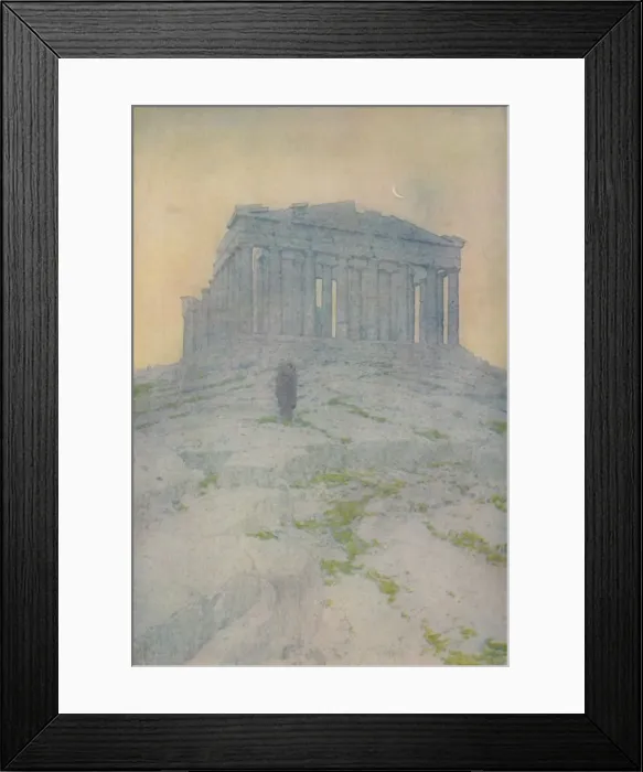 Framed Print : The Parthenon at Athens, 1913. Artist: Jules Guerin Framed Print : The Parthenon at Athens, 1913. Artist: Jules Guerin