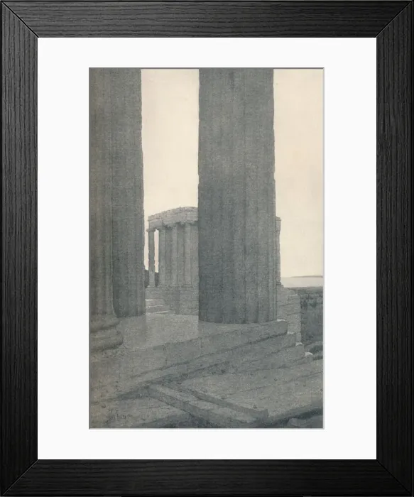 Framed Print : The Temple of Athene Nike at Athens, 1913. Artist: Jules Guerin Framed Print : The Temple of Athene Nike at Athens, 1913. Artist: Jules Guerin