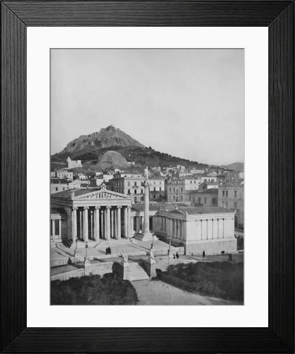 Framed Print : The Academy, Mount Lycabettus in the background, 1913