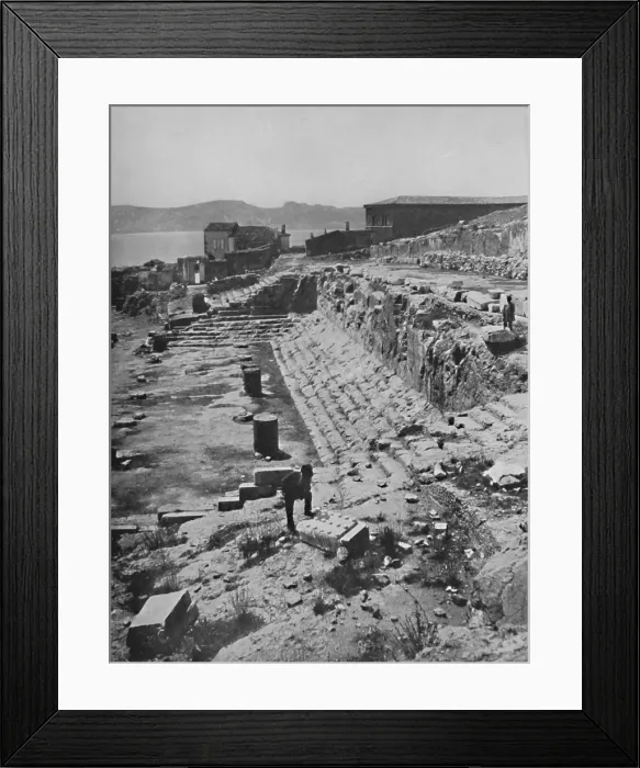 Framed Print : Ruins of the Great Temple of the Mysteries at Eleusis, 1913 Framed Print : Ruins of the Great Temple of the Mysteries at Eleusis, 1913