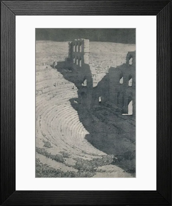 Framed Print : The Odeum of Herodes Atticus in Athens, 1913 Framed Print : The Odeum of Herodes Atticus in Athens, 1913