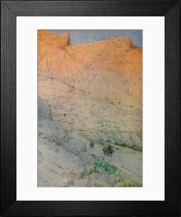 Framed Print : The Site of Ancient Delphi, 1913. Artist: Jules Guerin Framed Print : The Site of Ancient Delphi, 1913. Artist: Jules Guerin