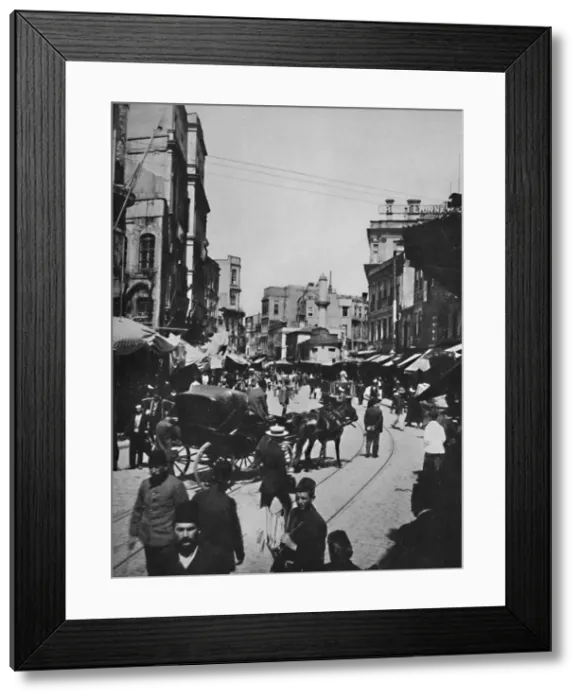 Framed Print : Street Scene in Constantinople, 1913 Framed Print : Street Scene in Constantinople, 1913