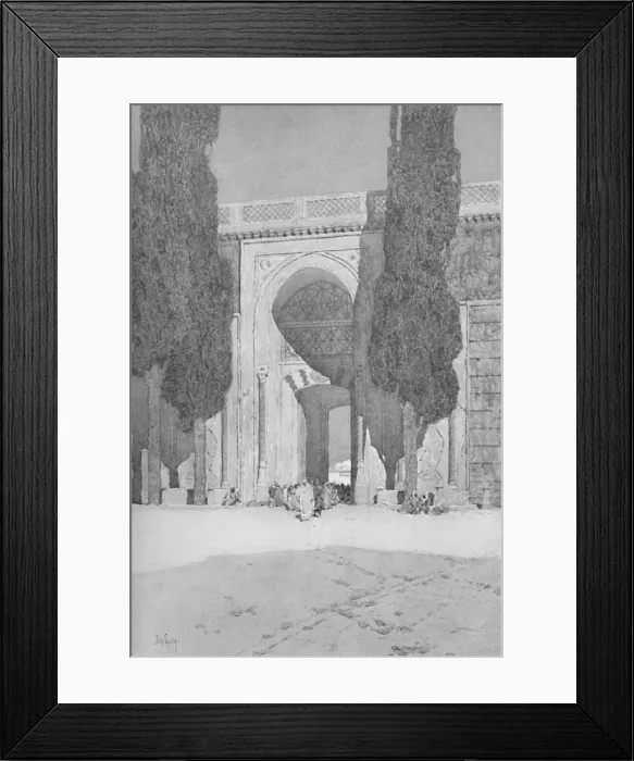 Framed Print : The Royal Gate leading to the old Seraglio, 1913. Artist: Jules Guerin Framed Print : The Royal Gate leading to the old Seraglio, 1913. Artist: Jules Guerin