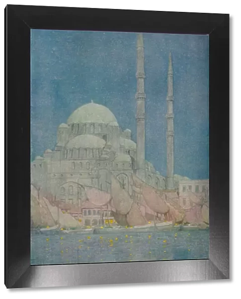 The Mosque of the Yeni-Valide-Jamissi, Constantinople, 1913. Artist: Jules Guerin