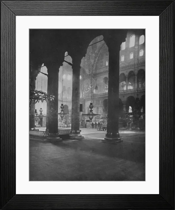 Framed Print : Interior of Santa Sophia, 1913 Framed Print : Interior of Santa Sophia, 1913