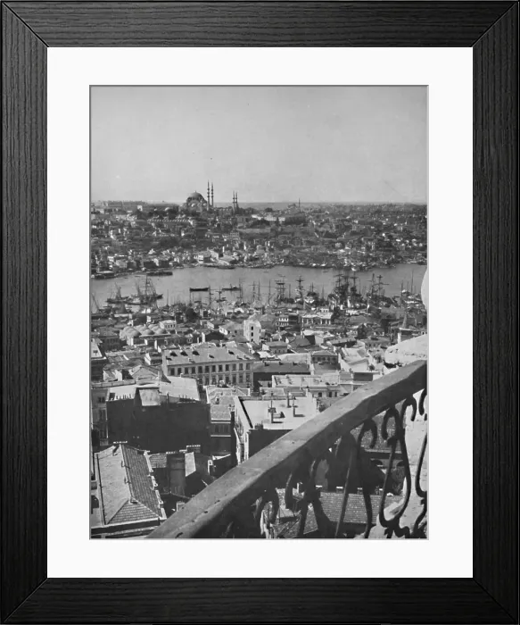 Framed Print : A view over Constantinople showing the Mosque of Santa Sophia, 1913 Framed Print : A view over Constantinople showing the Mosque of Santa Sophia, 1913