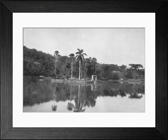 Framed Print : Die Insel im See von Kandy, 1926 Framed Print : Die Insel im See von Kandy, 1926