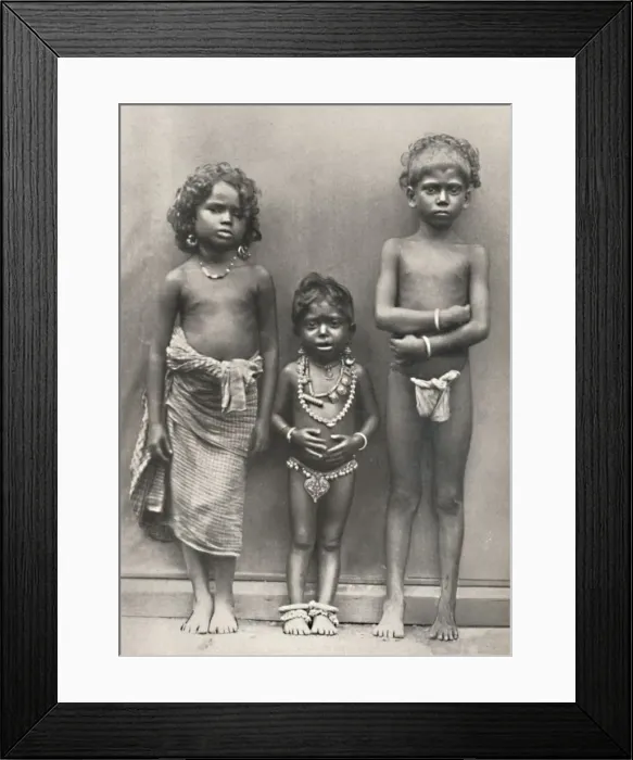 Framed Print : Tamulenkinder, 1926 Framed Print : Tamulenkinder, 1926