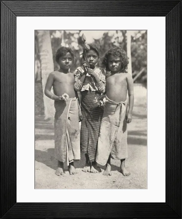Framed Print : Tamulenkinder, 1926 Framed Print : Tamulenkinder, 1926