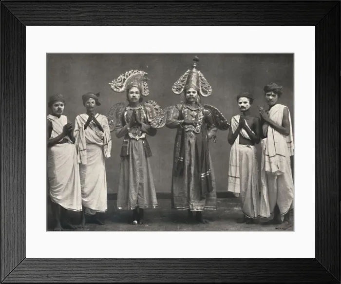 Framed Print : Szene aus Shakuntalavilasa, dem Spiel von Shakuntala, 1926 Framed Print : Szene aus Shakuntalavilasa, dem Spiel von Shakuntala, 1926