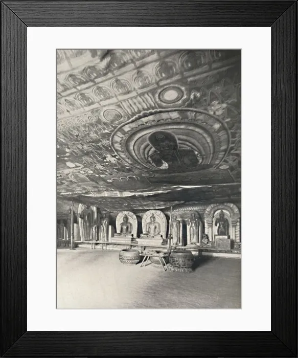 Framed Print : Aus den Felsentempeln von Dambulla, 1926 Framed Print : Aus den Felsentempeln von Dambulla, 1926