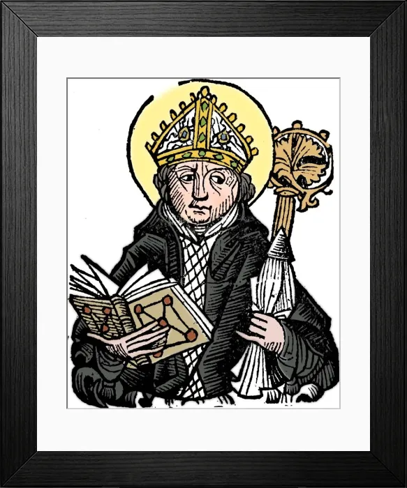 Framed Print : Thomas a Becket (1118-1170), English churchman, saint and martyr, 1493 Framed Print : Thomas a Becket (1118-1170), English churchman, saint and martyr, 1493