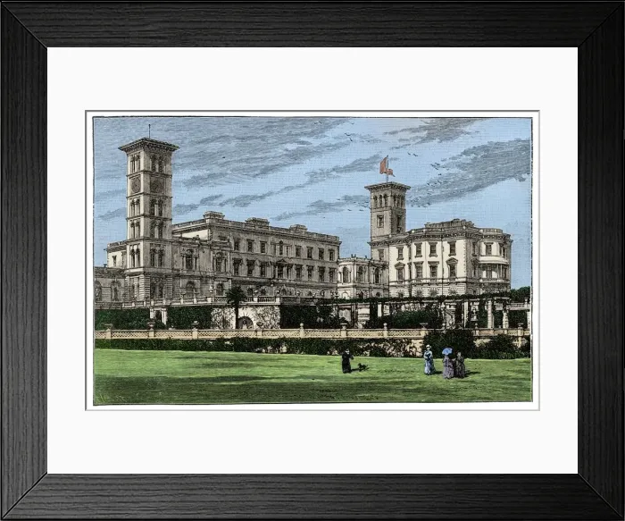 Framed Print : Osborne House, Isle of Wight, 1900 Framed Print : Osborne House, Isle of Wight, 1900