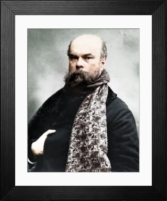Framed Print : Verlaine, c1893. Artist: Albert Harlinque Framed Print : Verlaine, c1893. Artist: Albert Harlinque
