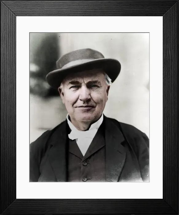 Framed Print : Thomas Edison, 1914 Framed Print : Thomas Edison, 1914