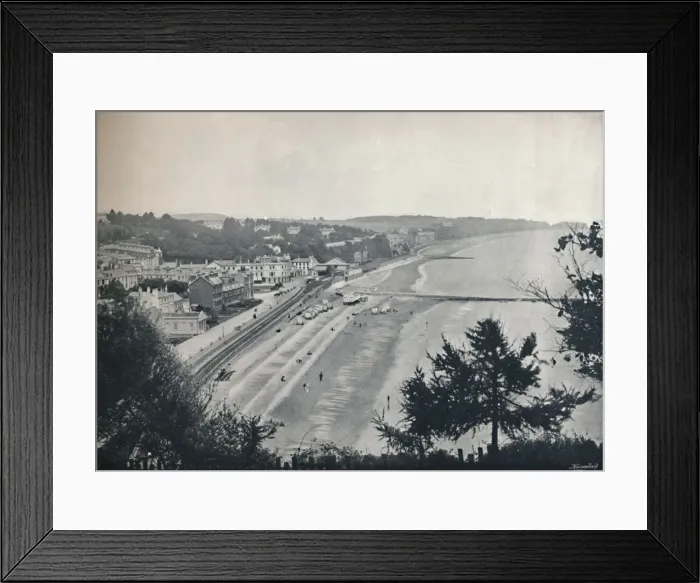 Framed Print : Dawlish - General View, 1895 Framed Print : Dawlish - General View, 1895