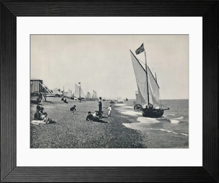 Framed Print : Aldeburgh - The Beach, 1895 Framed Print : Aldeburgh - The Beach, 1895