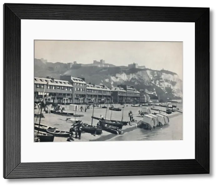 Framed Print : Dover - The Parade, Showing Dover Castle, 1895 Framed Print : Dover - The Parade, Showing Dover Castle, 1895