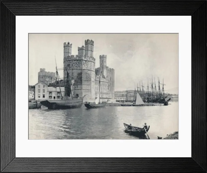 Framed Print : Carnarvon - The Castle, 1895 Framed Print : Carnarvon - The Castle, 1895