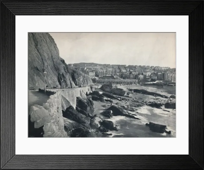 Framed Print : Ilfracombe - General View, Showing Capstone Parade, 1895 Framed Print : Ilfracombe - General View, Showing Capstone Parade, 1895