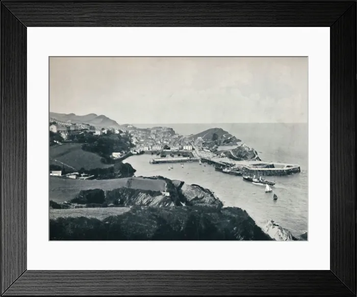 Framed Print : Ilfracombe - Typical View, Showing Rugged Coast, 1895 Framed Print : Ilfracombe - Typical View, Showing Rugged Coast, 1895