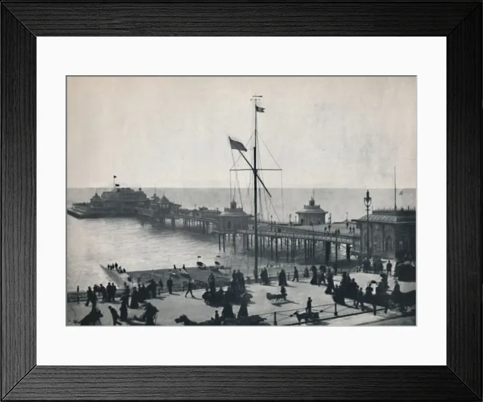 Framed Print : Brighton - The West Pier, 1895 Framed Print : Brighton - The West Pier, 1895