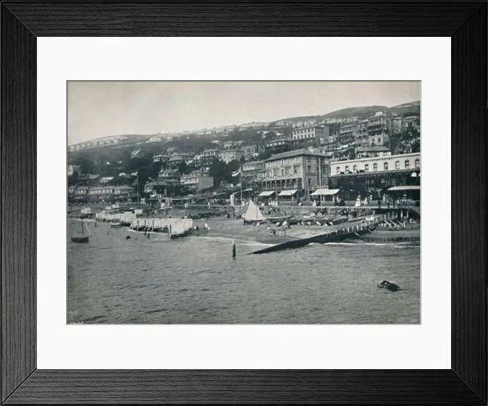 Framed Print : Ventnor - Panorama from the Sea, 1895 Framed Print : Ventnor - Panorama from the Sea, 1895