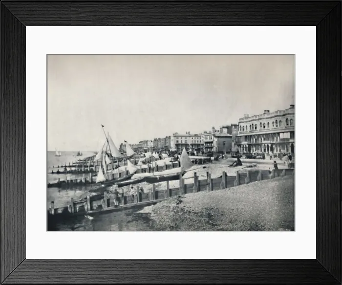 Framed Print : Worthing - General View of the Front, 1895 Framed Print : Worthing - General View of the Front, 1895