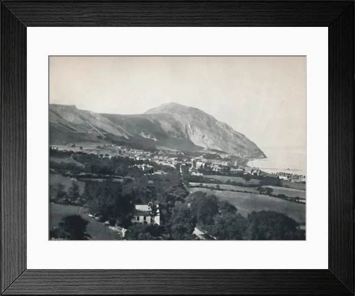 Framed Print : Penmaenmawr - The Town, the Mountain and the Sea, 1895 Framed Print : Penmaenmawr - The Town, the Mountain and the Sea, 1895
