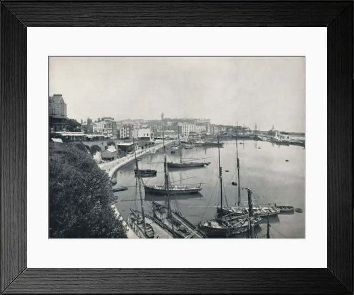 Framed Print : Ramsgate - The Harbour, 1895 Framed Print : Ramsgate - The Harbour, 1895