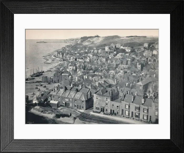 Framed Print : Hastings - From the East Hill, 1895 Framed Print : Hastings - From the East Hill, 1895