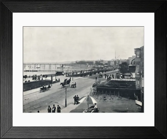 Framed Print : Morecambe - The Promenade, 1895 Framed Print : Morecambe - The Promenade, 1895