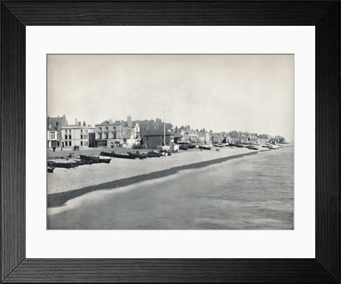 Framed Print : Deal - Looking Along the Beach, 1895 Framed Print : Deal - Looking Along the Beach, 1895